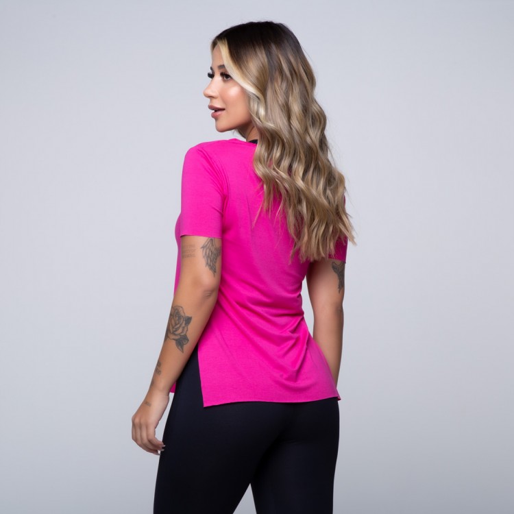 Camisa Fitness Live Rosa Pink