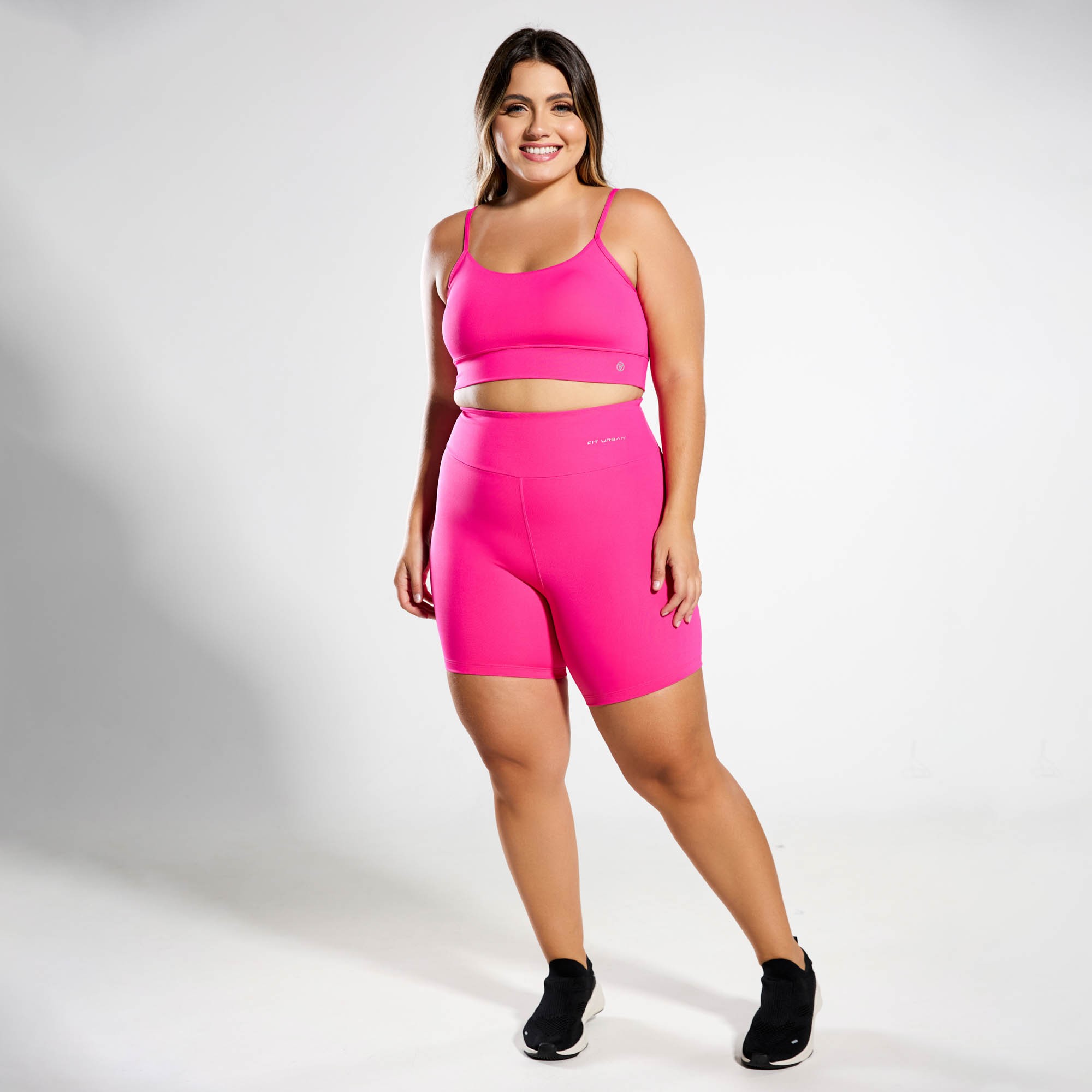 Top Fitness Poliamida Tank Rosa Pink