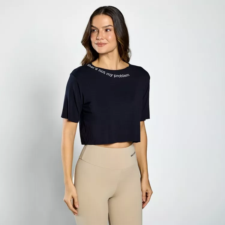 Cropped Fitness That's Not My Problem Preto