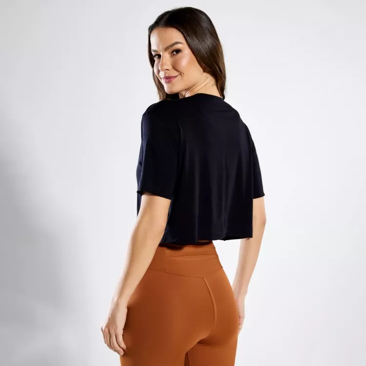 Cropped Fitness Classic Preto