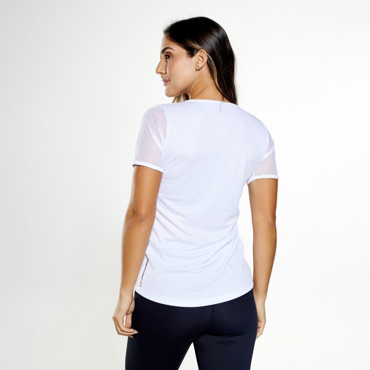 Blusa Dry Fit em Tela Branca