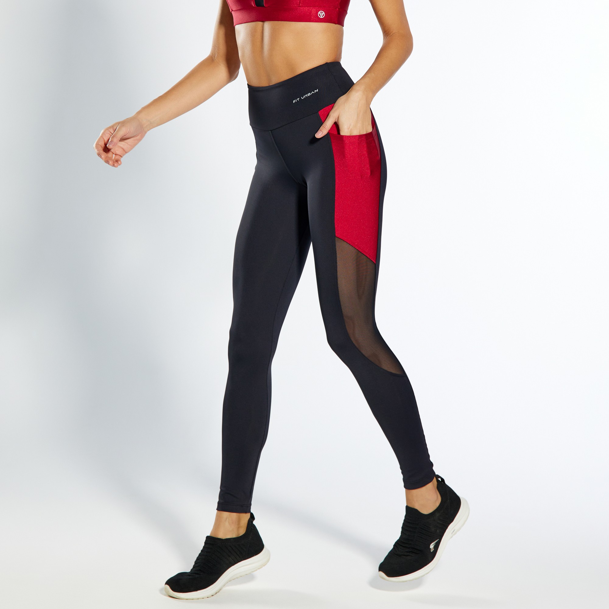 Calça Legging Poliamida Motivação Preta