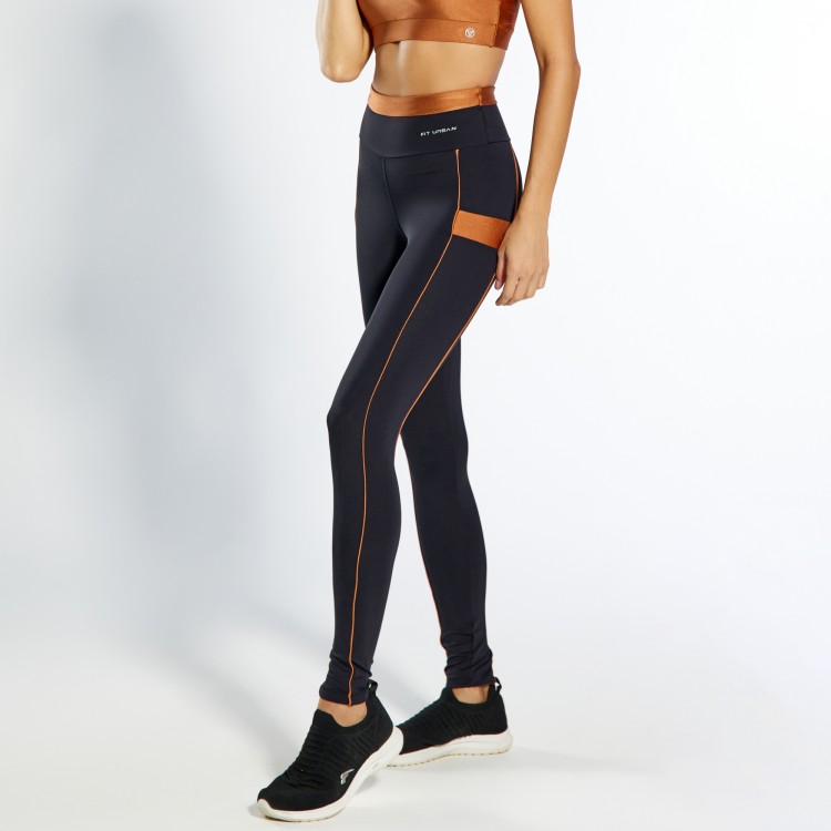 Calça Legging Poliamida Performance Preta