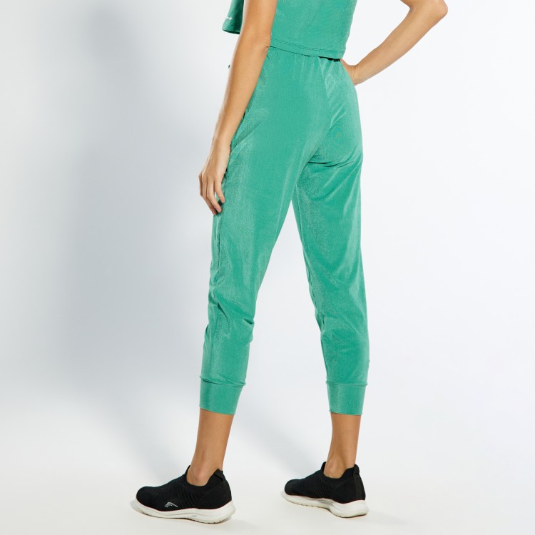 Calça Jogger Impulso Atoalhada Verde Sálvia