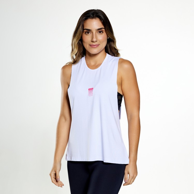 Regata Fitness Ação Branca