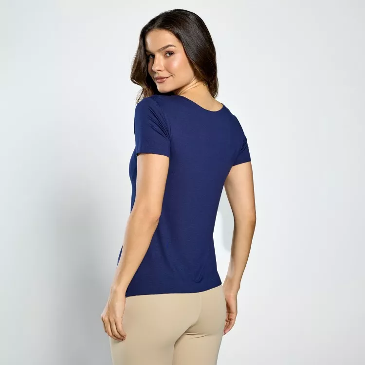 Blusa Fitness Comfort Marinho