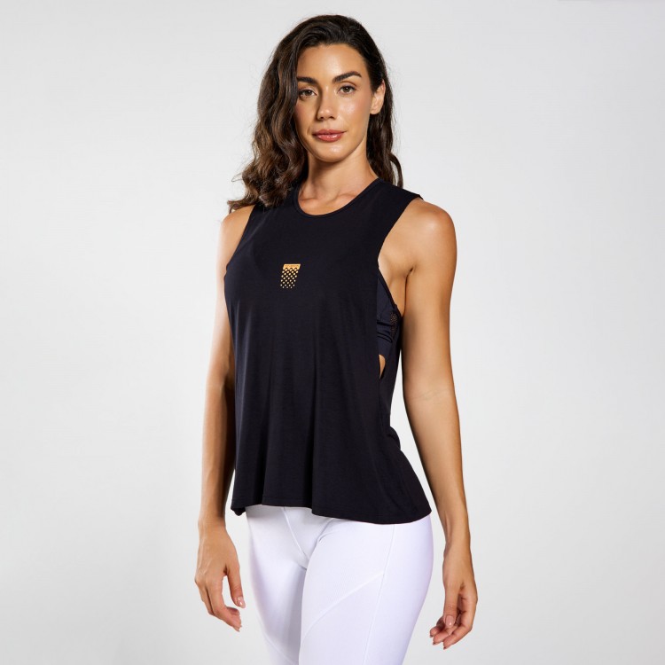 Regata Fitness Ação Preta