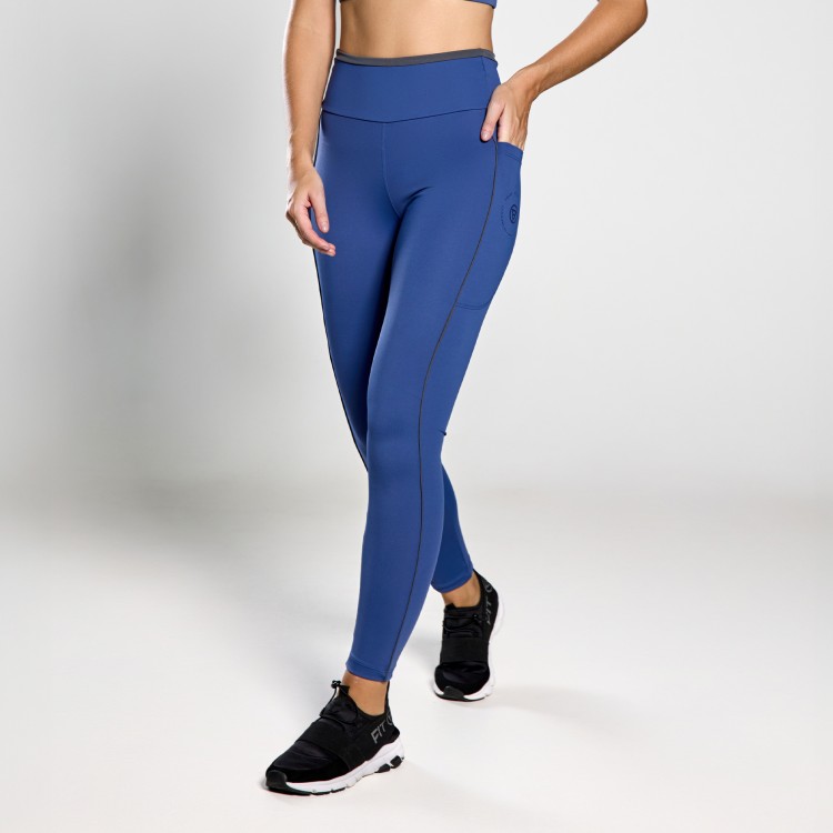 Calça Legging Poliamida Sense Azul