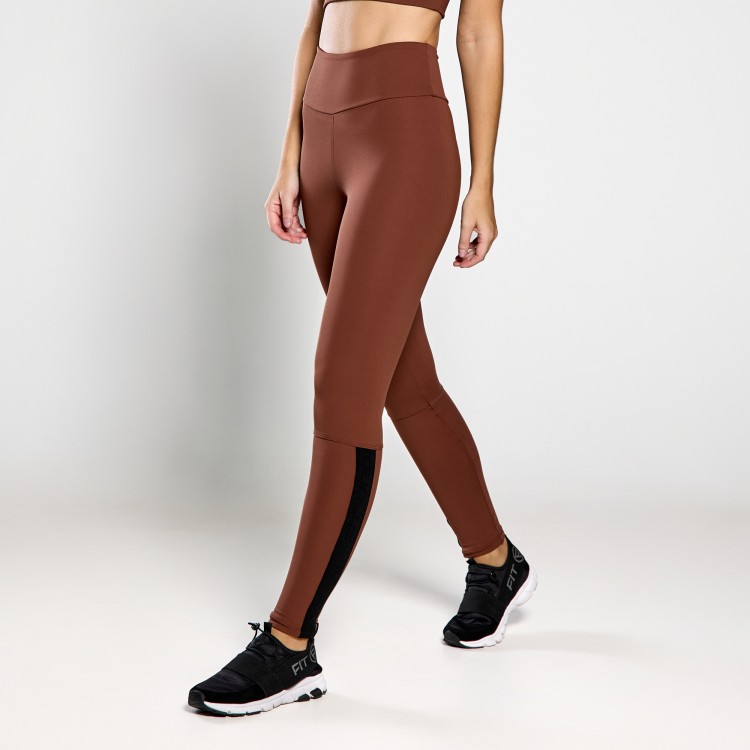 Calça Legging Poliamida Ciclos Café