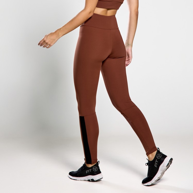 Calça Legging Poliamida Ciclos Café