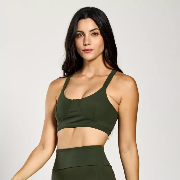 Top Fitness Poliamida Soul Verde Musgo