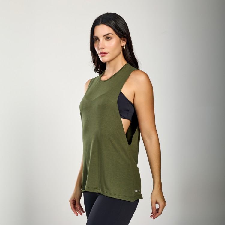 Regata Fitness Sintonia Verde Musgo