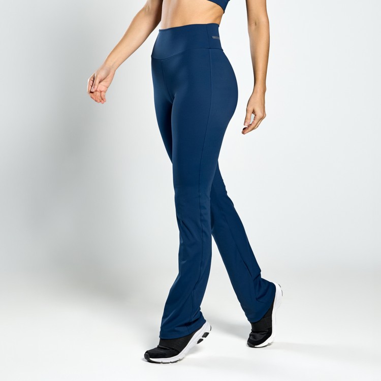 Calça Legging Poliamida Flare Marinho