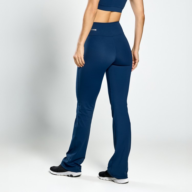 Calça Legging Poliamida Flare Marinho