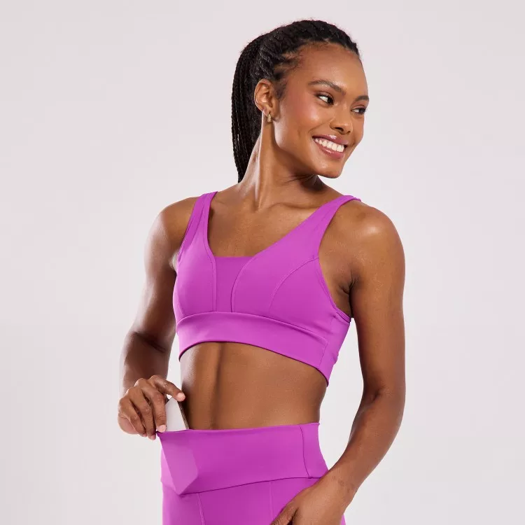 Top Fitness Poliamida Pace Violeta