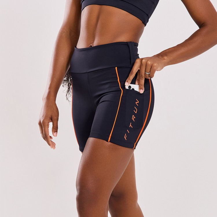 Short Fitness Poliamida Cadência Preto
