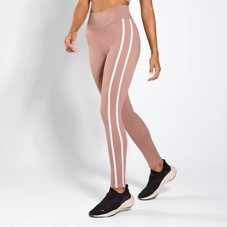 Calça Legging Poliamida Sinergia Areia