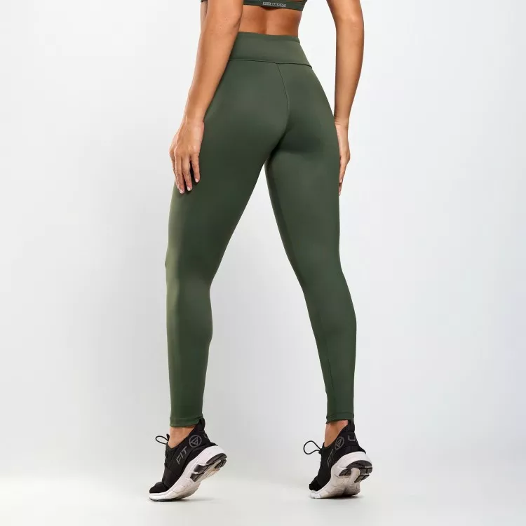 Calça Legging Poliamida Verde Musgo