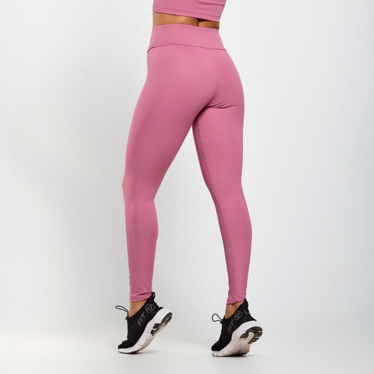 Calça Legging Poliamida Rosa Matte