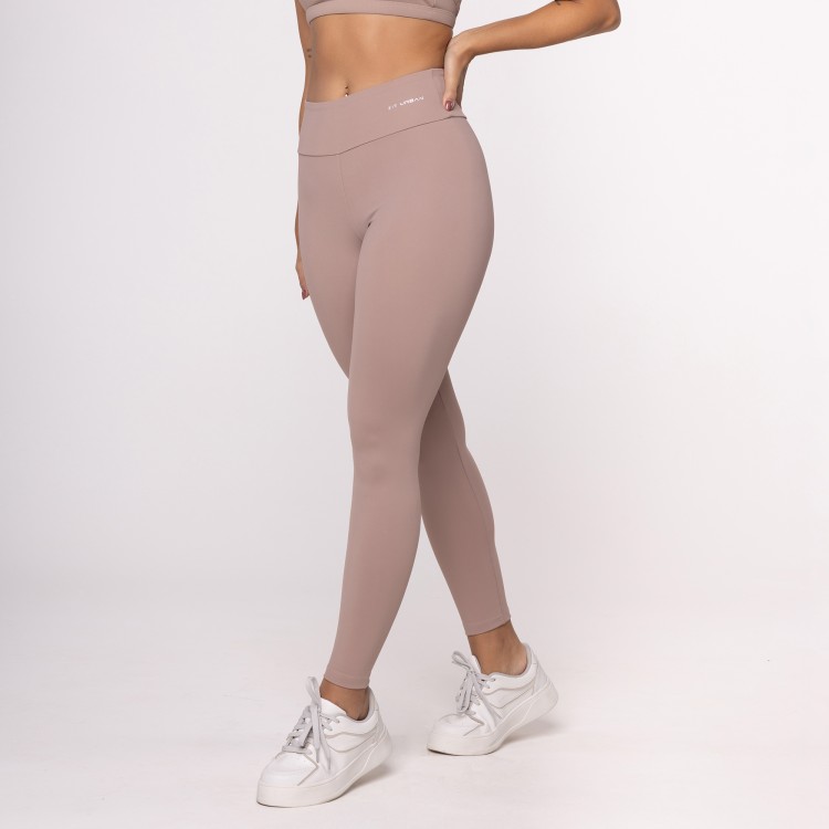 Calça Legging Poliamida Areia