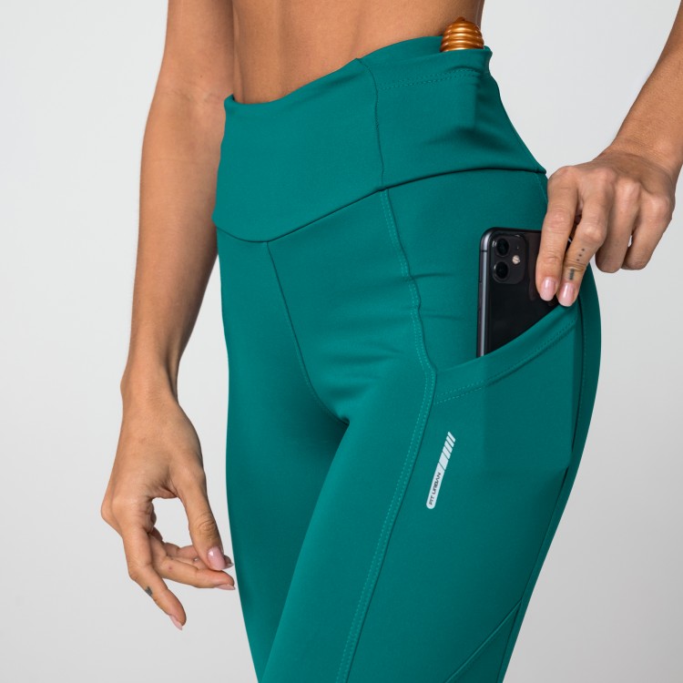 Calça Legging Poliamida Velocity 4 Bolsos