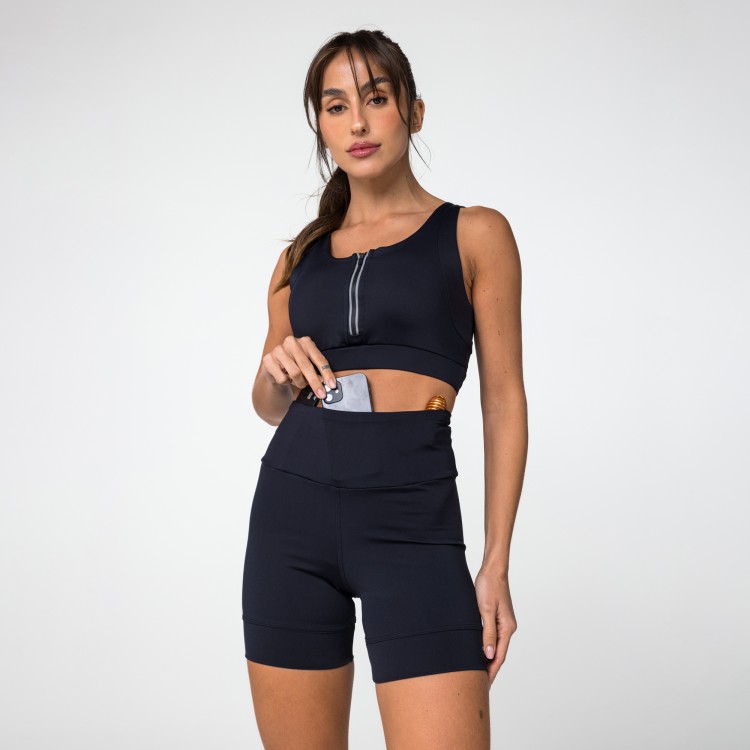 Short Poliamida Nox 3 Bolsos Invisíveis