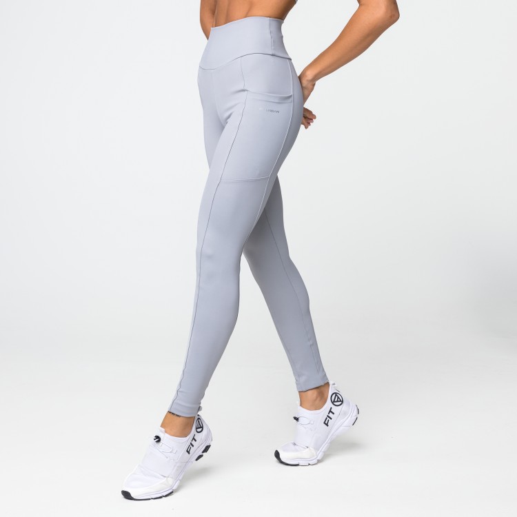 Calça Legging Poliamida Bolsos Laterais