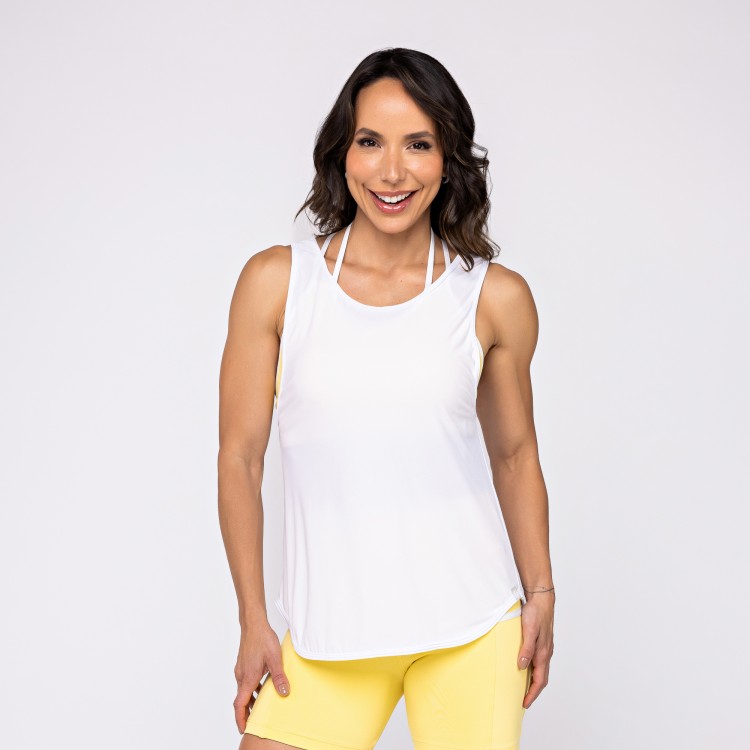 Regata Poliamida Dry Fit Vitality Branca