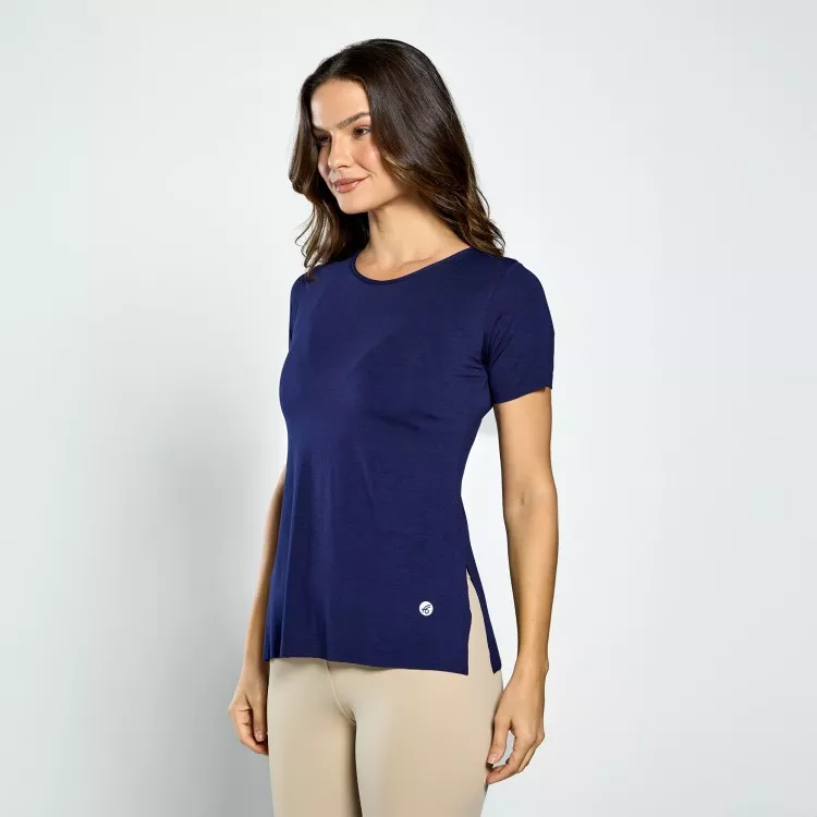 Blusa Fitness Live Azul Marinho