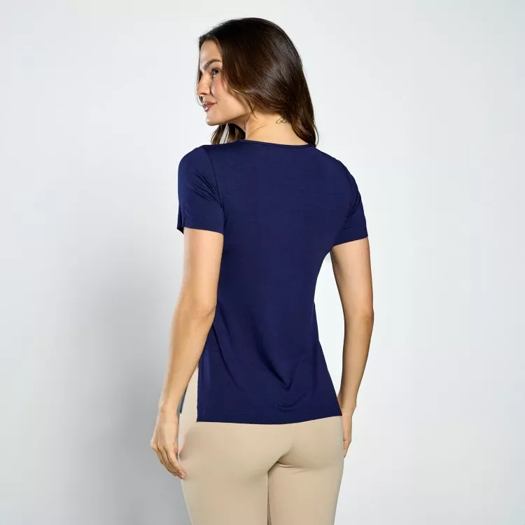 Blusa Fitness Live Azul Marinho