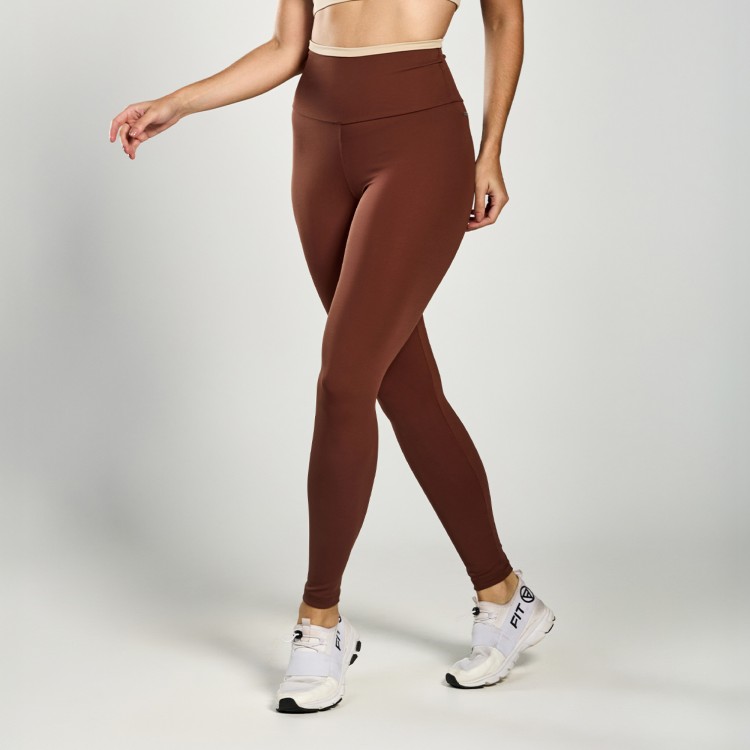 Calça Legging Poliamida Intense Café