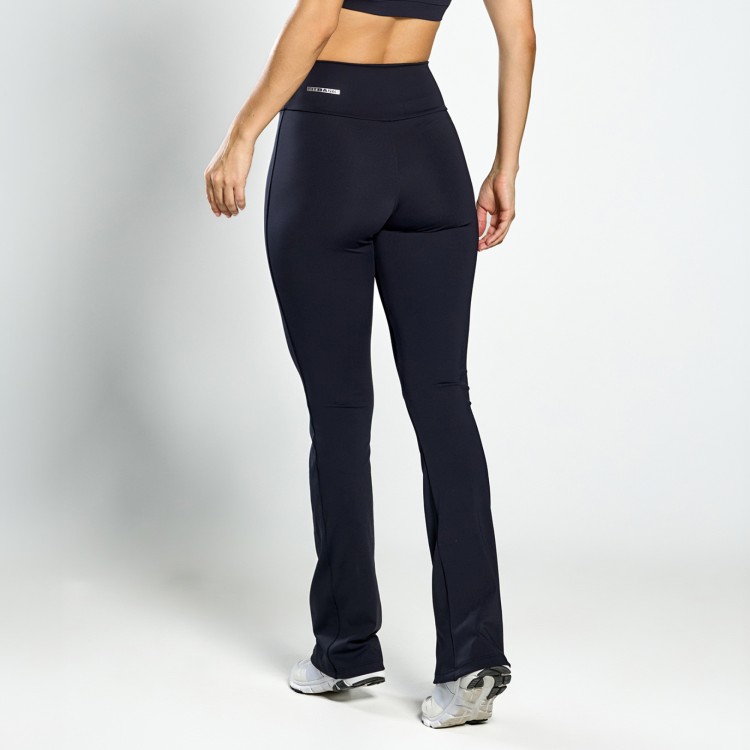 Calça Legging Poliamida Flare Preta