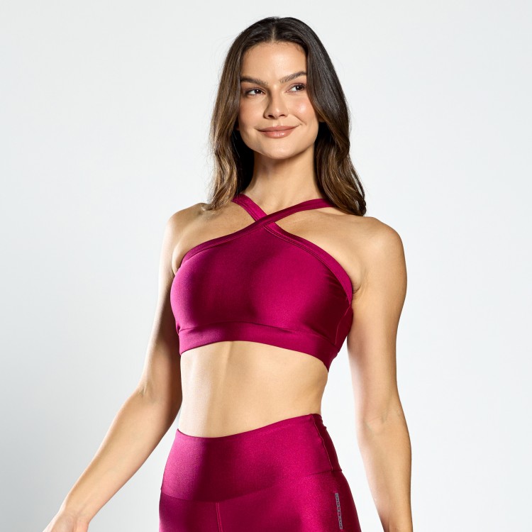 Top Glow Trapézio Cereja