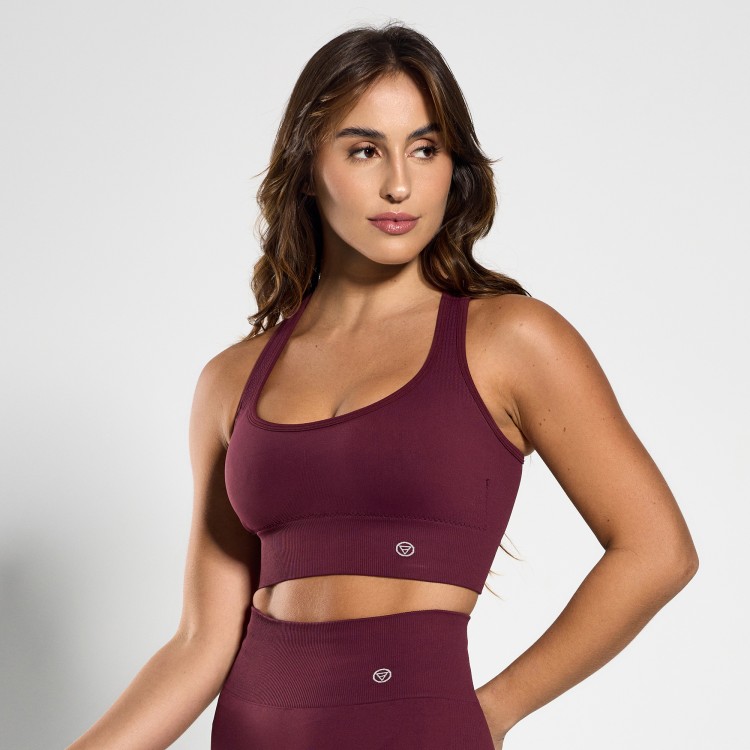 Top Fitness Seamless Nadador Up Marsala